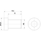 Skruv, bromslamell HELLA - 8DZ 355 209-091