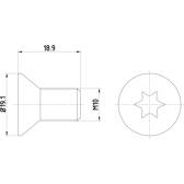 Skruv, bromslamell HELLA - 8DZ 355 209-101