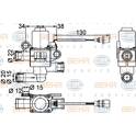 Vanne de régulation du liquide de refroidissement HELLA - 9XL 351 328-381