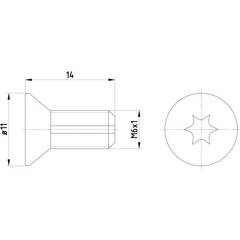 Vis (disque de frein) HELLA - 8DZ 355 209-121