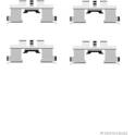 Accessory Kit, disc brake pad HERTH+BUSS JAKOPARTS - J3668009