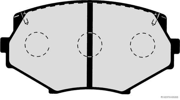 Front brake pad set