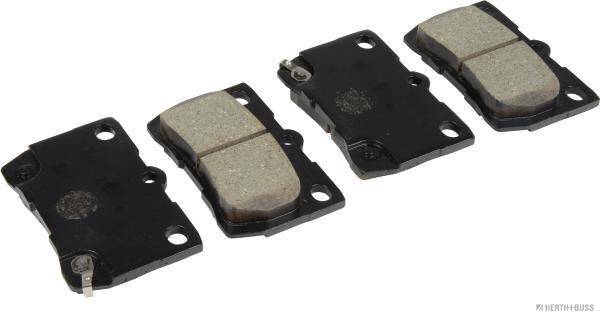 Rear brake pad set
