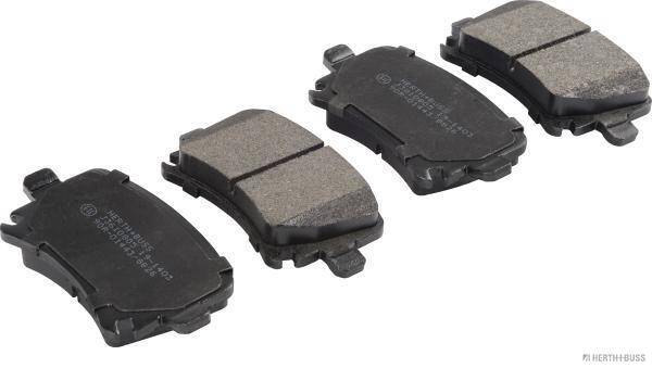 Rear brake pad set