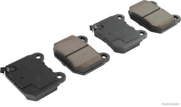 Rear brake pad set