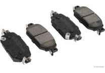 Rear brake pad set