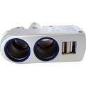 Cigarette lighter socket + 2 USB sockets - 12/24V HTC EQUIPEMENTS - 935367