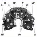 Rectificador, alternador Huco - 139450
