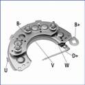 Rectifier, alternator Huco - 139610