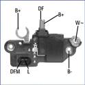 Regulator, alternator Huco - 130570