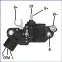 Regulator, alternator Huco - 130593