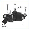 Regulator, alternator Huco - 130595