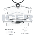Bromsbelägg bak ICER - 181165-700