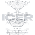 Bromsbelägg fram ICER - 181249