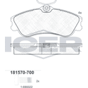 Front brake pad set ICER - 181570-700