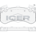 Front brake pad set ICER - 182070