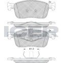 Front brake pad set ICER - 182297