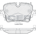 Rear brake pad set ICER - 182187