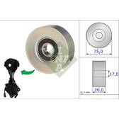 Geleide rol/omdraairol, Poly V-riem INA - 532 0676 10