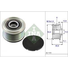 Poulie (alternateur) INA - 535 0102 10