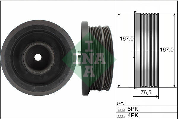Belt Pulley, crankshaft