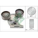 Rolo tensor, correia trapezoidal estriada INA - 534 0682 10