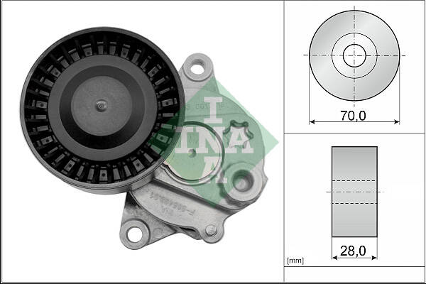 Tensioner Pulley, V-ribbed belt