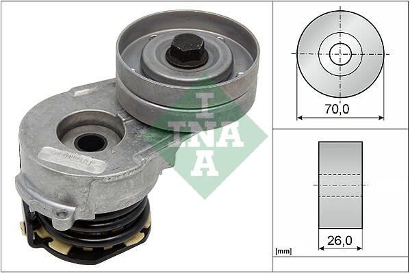 Tensioner Pulley, V-ribbed belt