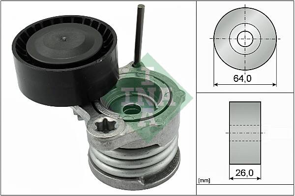 Tensioner Pulley, V-ribbed belt
