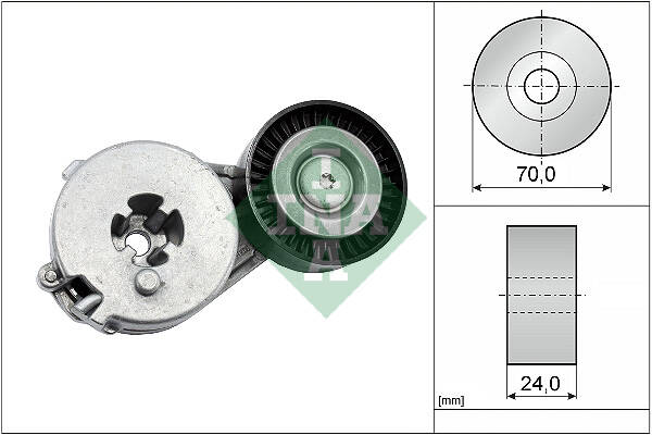 Tensioner Pulley, V-ribbed belt