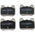 Rear brake pad set (4 pcs) JAPANPARTS - PP-506AF