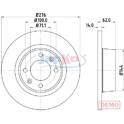 Rear brake disc JAPKO - 610604C