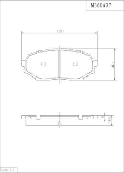 Bremsbeläge vorne NPS M360A37