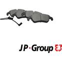 Front brake pad set (4 pcs) JP GROUP - 1163606910