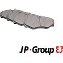 Front brake pad set (4 pcs) JP GROUP - 1263601910