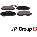 Front brake pad set (4 pcs) JP GROUP - 1263607510