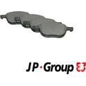 Front brake pad set (4 pcs) JP GROUP - 1563600110