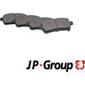 Front brake pad set (4 pcs) JP GROUP - 1563603510