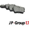 Jeu de 4 plaquettes de frein arrière JP GROUP - 1263701610
