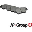 Jeu de 4 plaquettes de frein avant JP GROUP - 1263603210