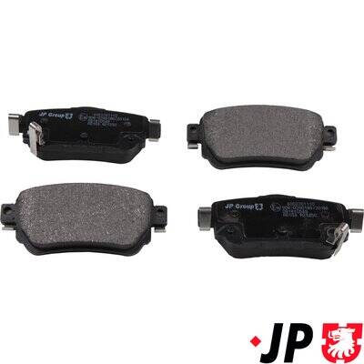 Rear brake pad set
