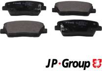 Rear brake pad set