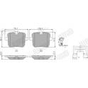 Bremsbelagsatz hinten JURID - 574038J