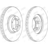 Bremssatz (2 Bremsscheiben) JURID - 561171JC