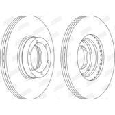 Bremssatz (2 Bremsscheiben) JURID - 562105JC