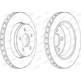 Bremssatz (2 Bremsscheiben) JURID - 563041JC