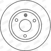 Jeu de 2 disques de frein JURID - 561682JC