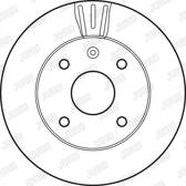 Jeu de 2 disques de frein JURID - 562662JC