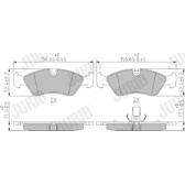 Front brake pad set JURID - 571391J