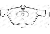 Front brake pad set